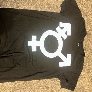 Black Matter Unisex Symbol Tee - Black and White